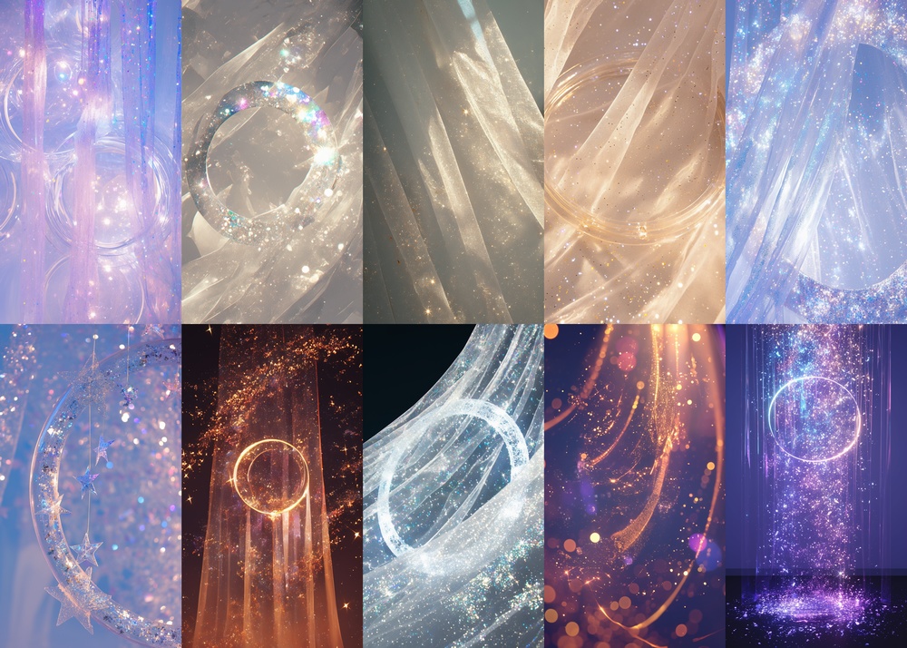 キラキラ 縦型 スマホ 背景 100枚