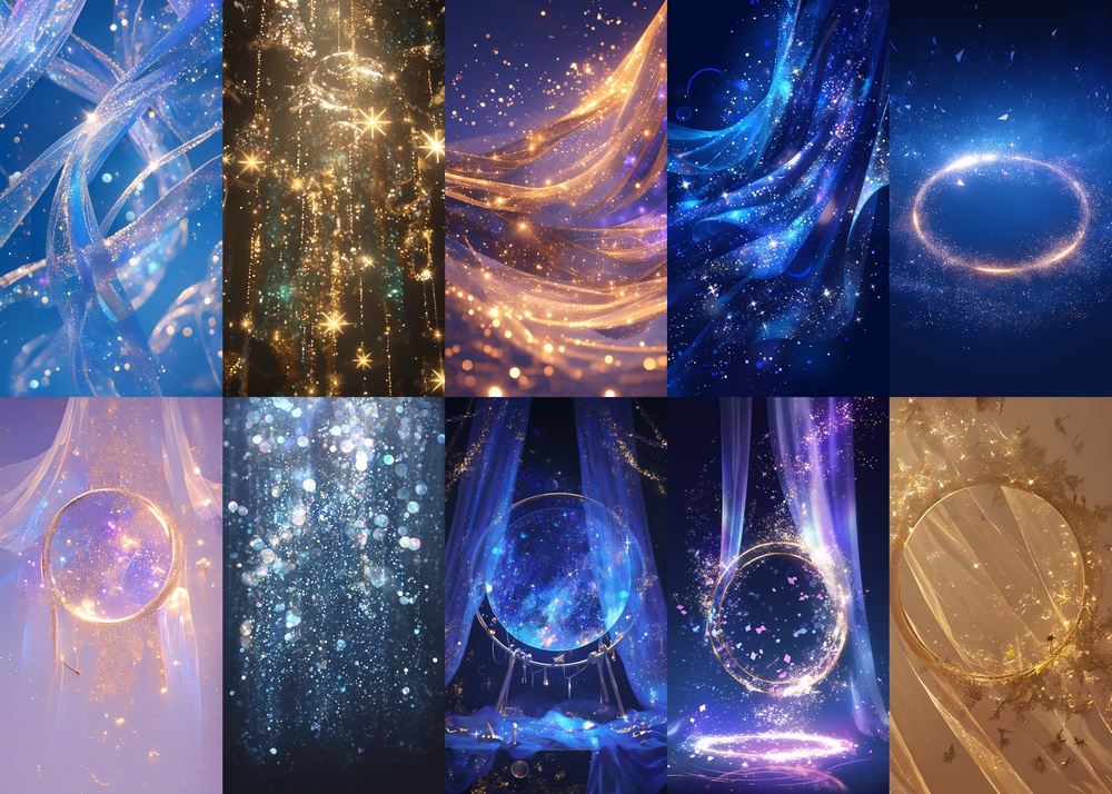 キラキラ 縦型 スマホ 背景 100枚