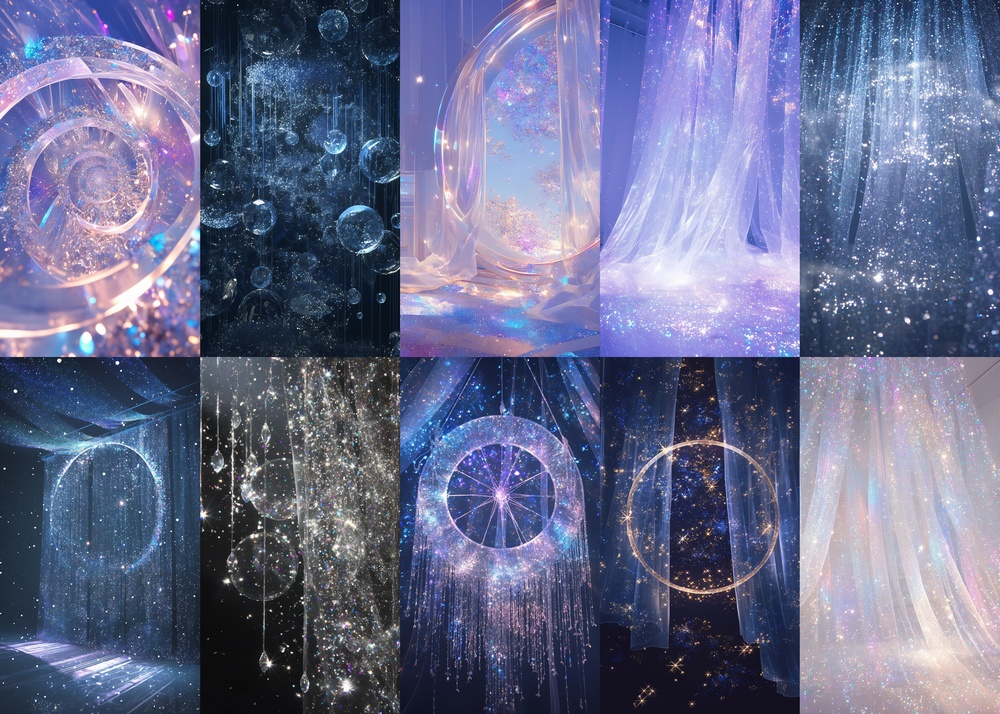 キラキラ 縦型 スマホ 背景 100枚