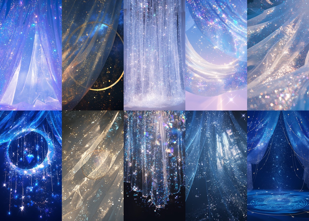 キラキラ 縦型 スマホ 背景 100枚