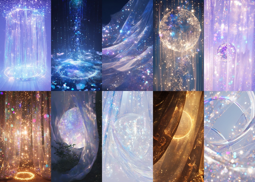 キラキラ 縦型 スマホ 背景 100枚