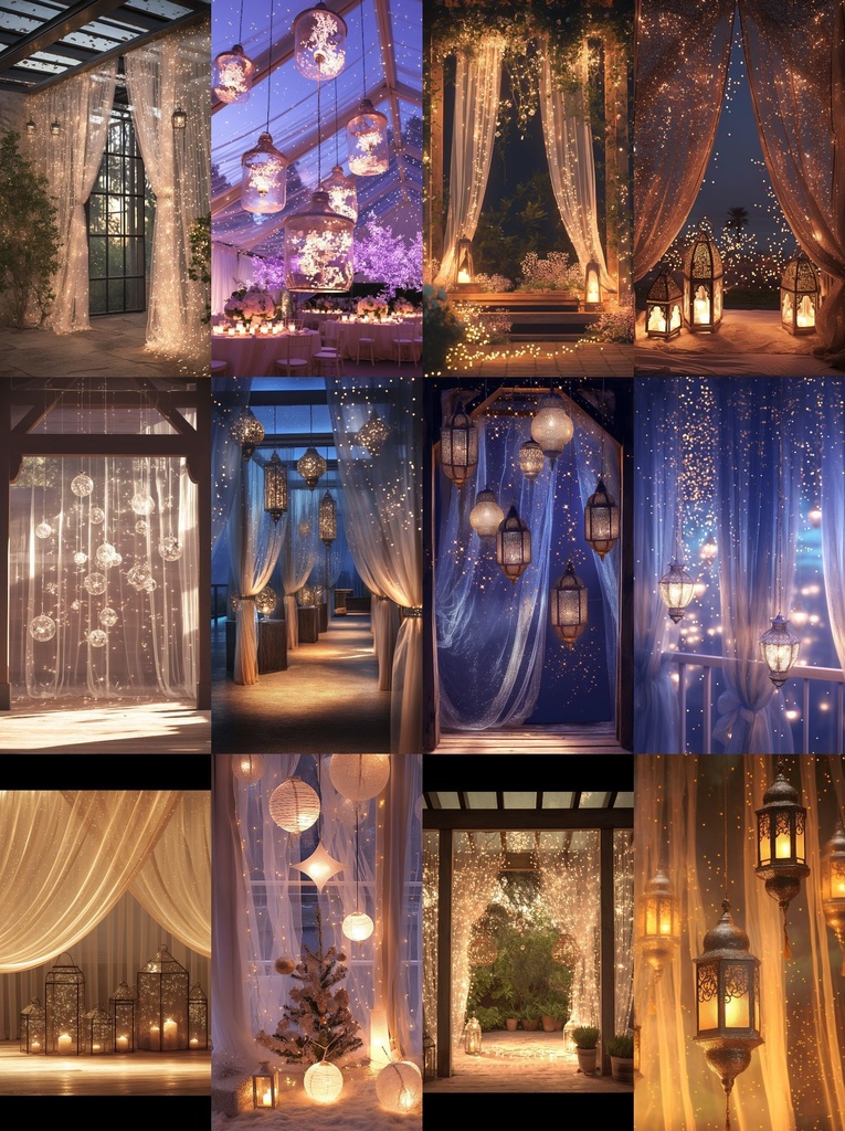 ランタン 縦型 スマホ 背景 52枚