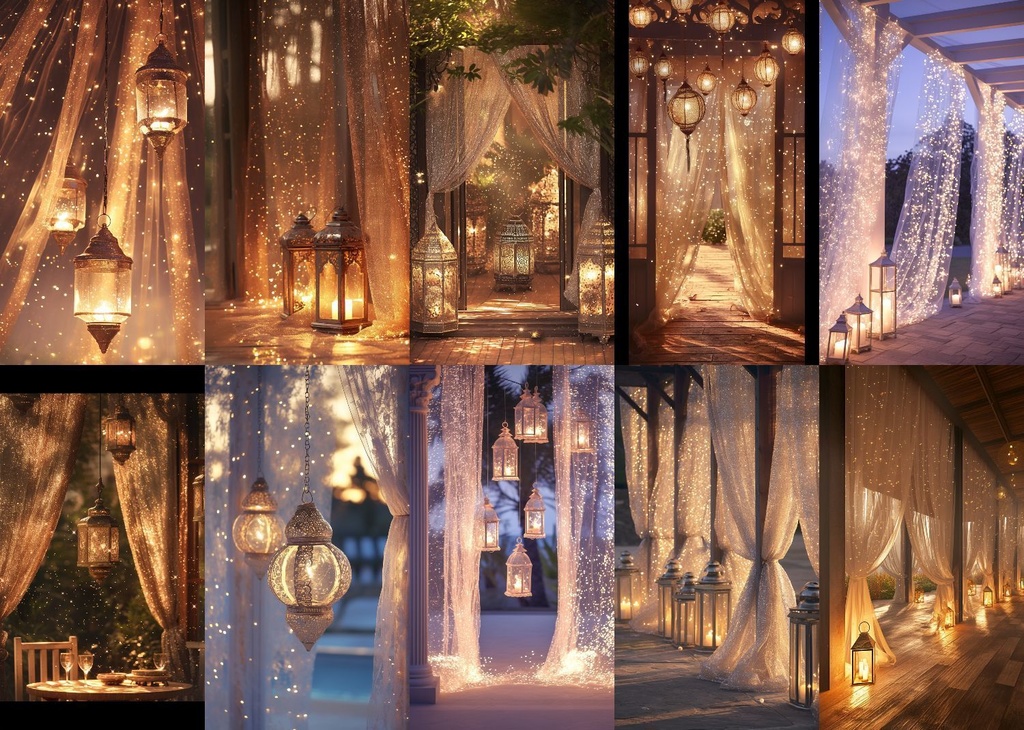 ランタン 縦型 スマホ 背景 52枚