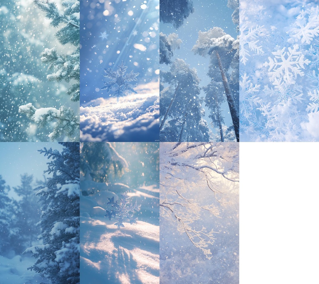 雪 縦型 スマホ 背景 27枚