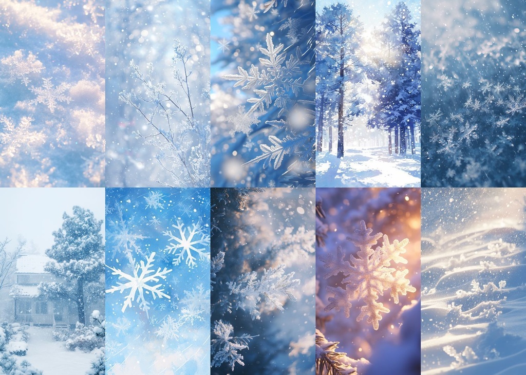 雪 縦型 スマホ 背景 27枚