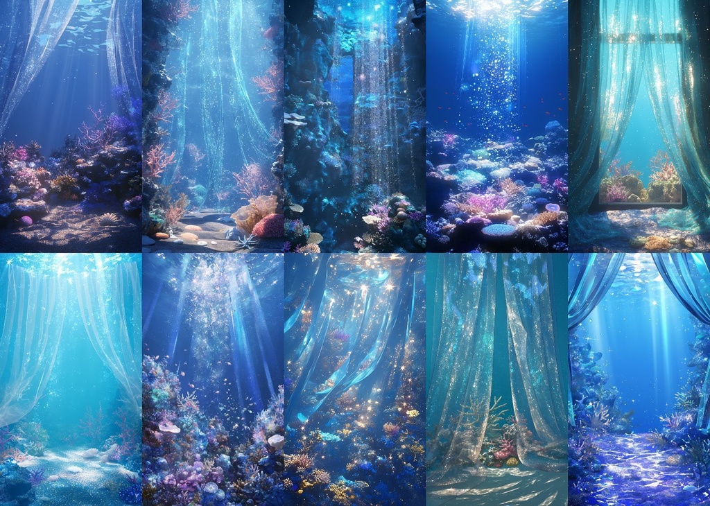 サンゴ礁 縦型 スマホ 背景 40枚