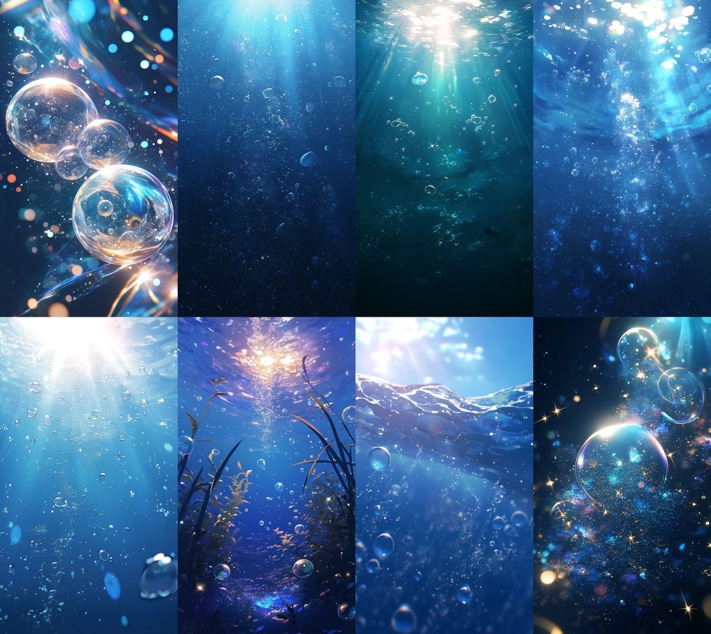 水中の泡 縦型 スマホ 背景 68枚