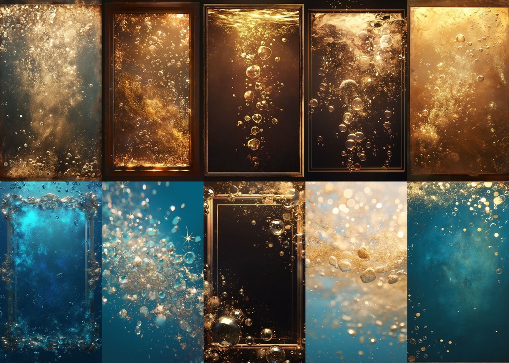 水中の泡 縦型 スマホ 背景 68枚