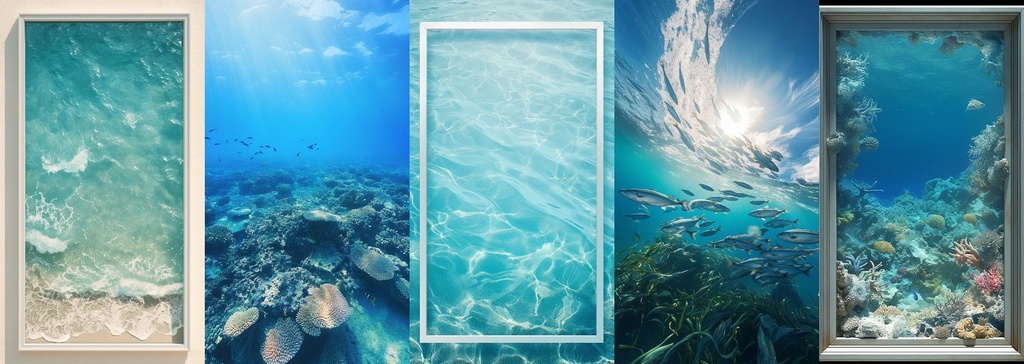 海とフレーム 縦型 スマホ 背景 25枚