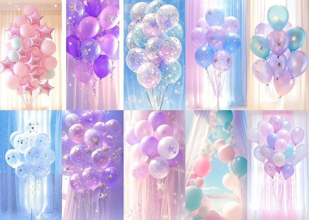 風船 縦型 スマホ 背景 28枚