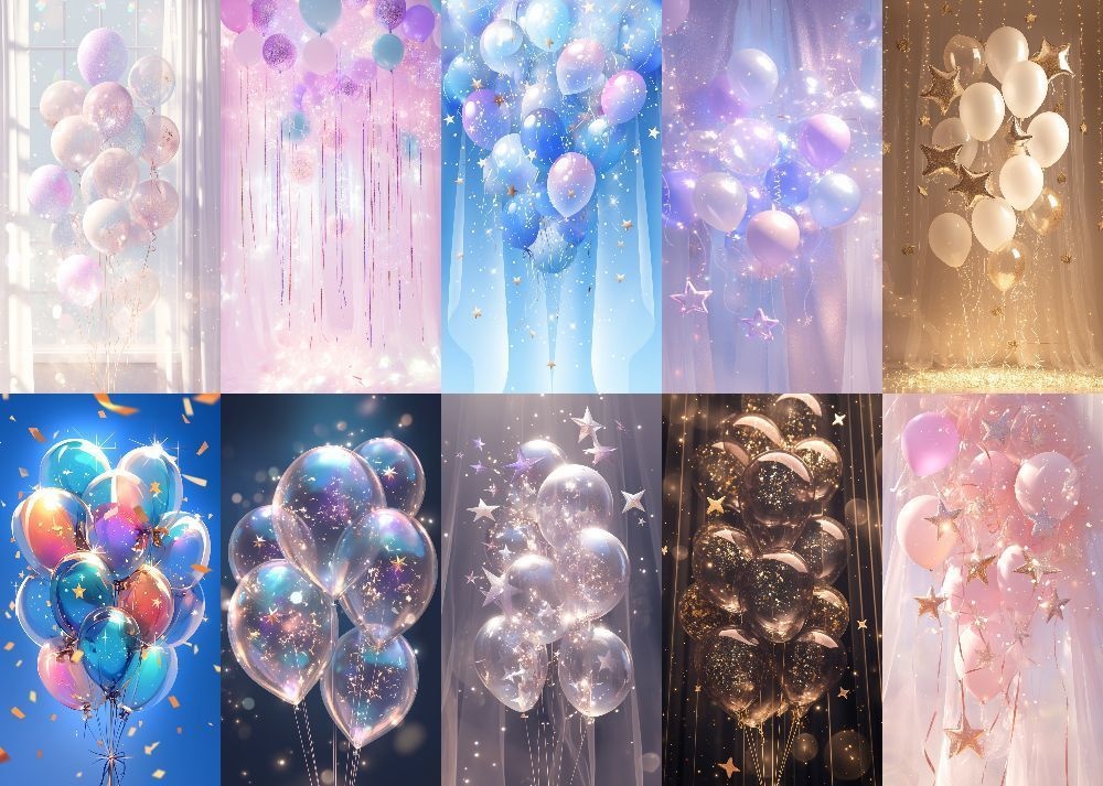 風船 縦型 スマホ 背景 28枚