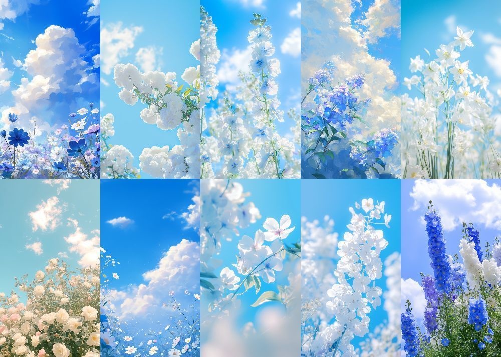 庭園の花 縦型 スマホ 背景 112枚