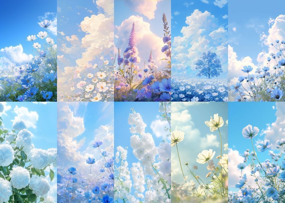 庭園の花 縦型 スマホ 背景 112枚