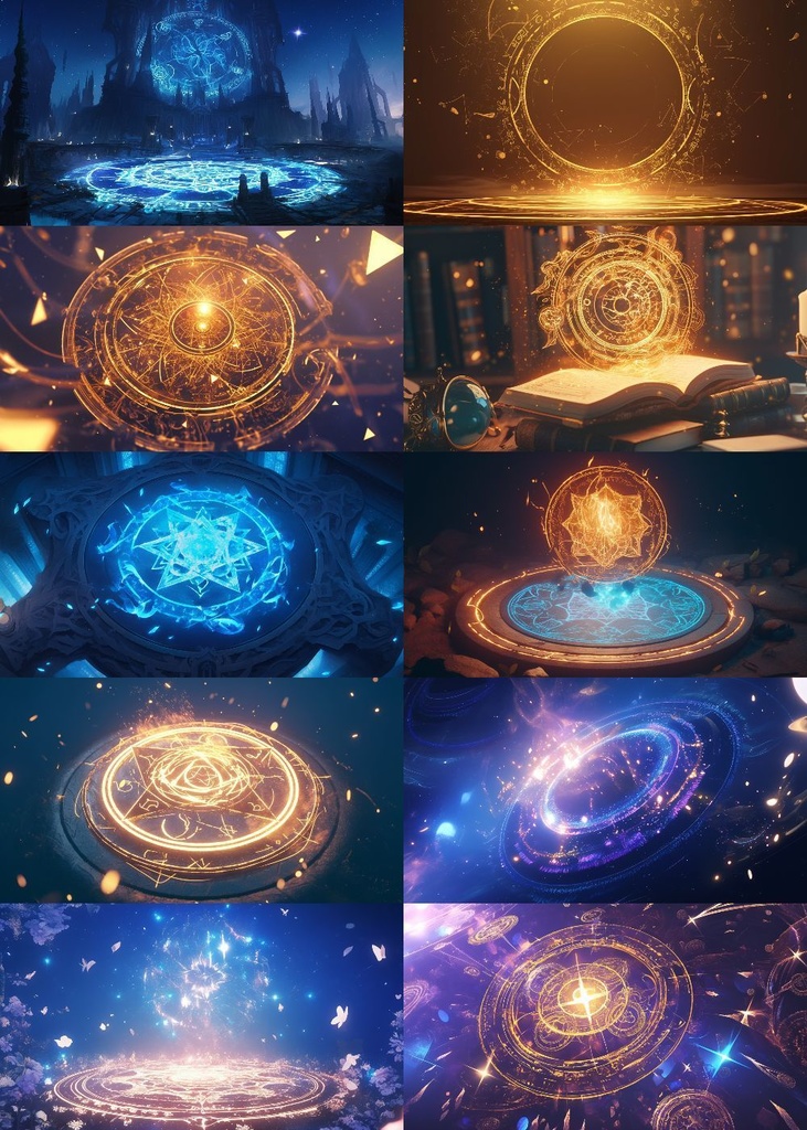 魔法陣 背景 16:9 120枚 PC 横画面