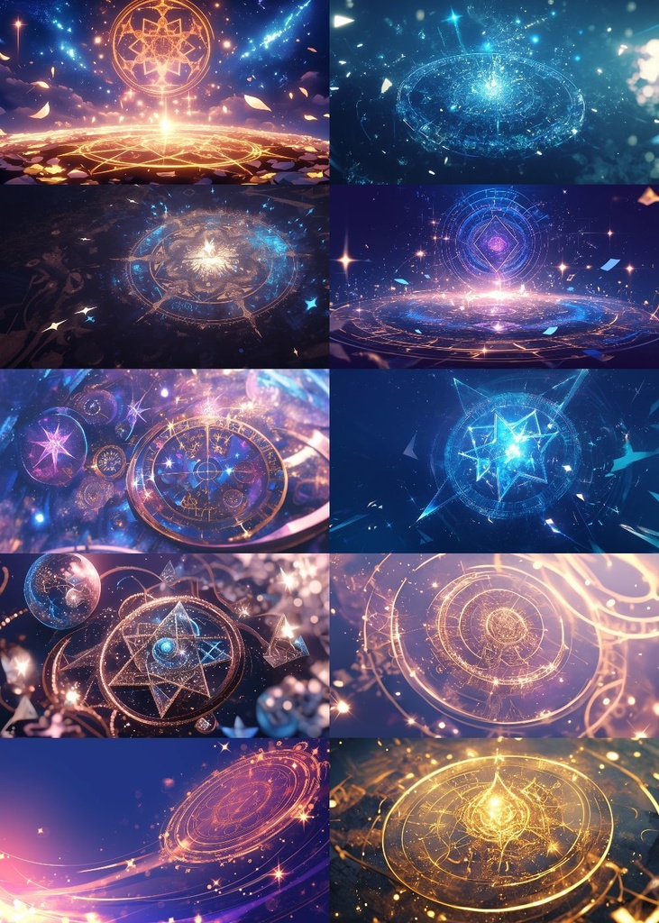 魔法陣 背景 16:9 120枚 PC 横画面