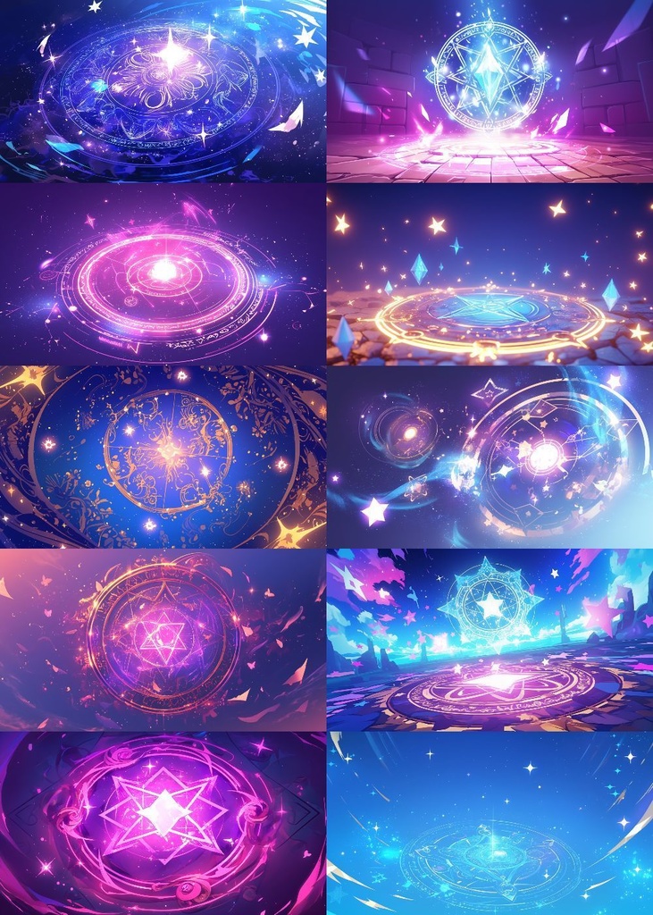 魔法陣 背景 16:9 120枚 PC 横画面
