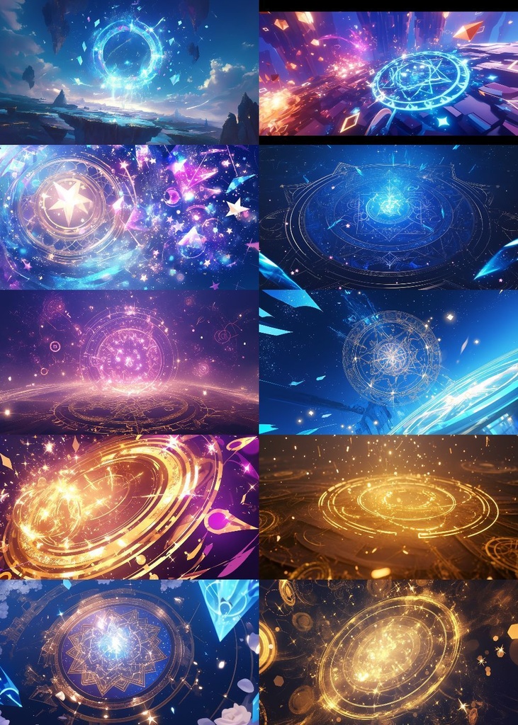 魔法陣 背景 16:9 120枚 PC 横画面