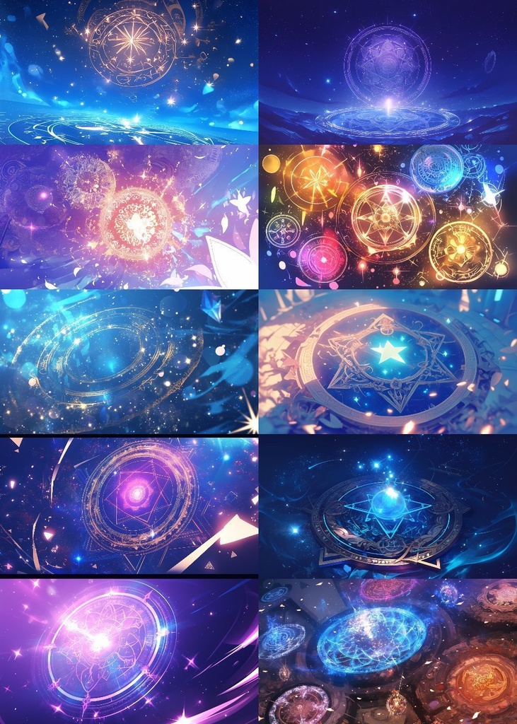 魔法陣 背景 16:9 120枚 PC 横画面