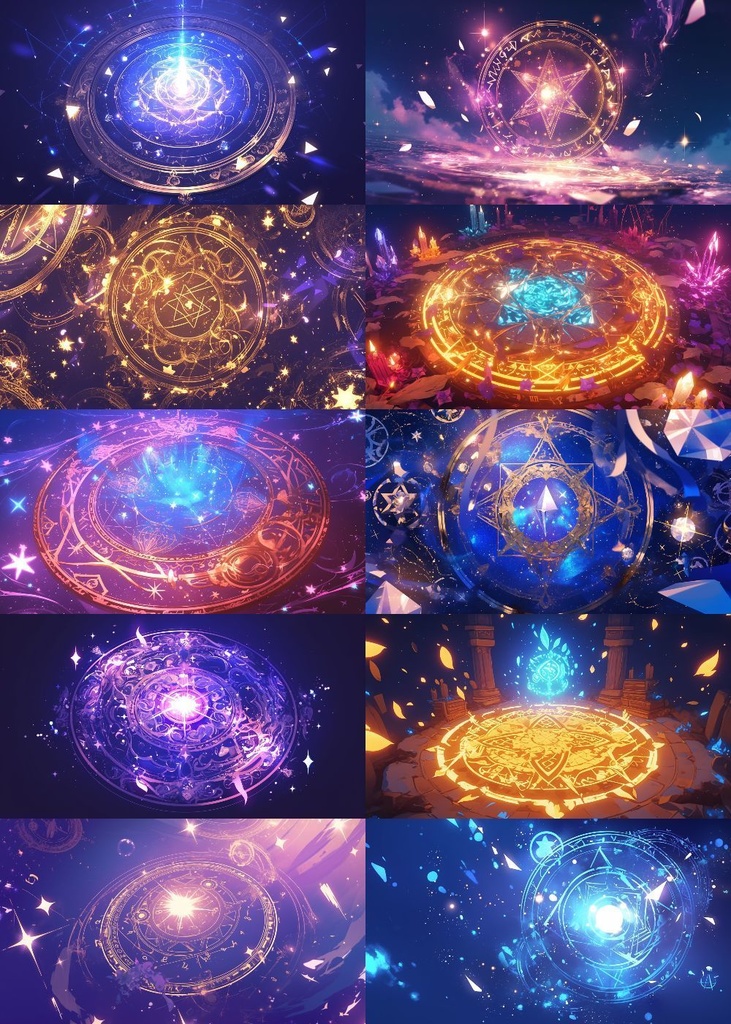 魔法陣 背景 16:9 120枚 PC 横画面