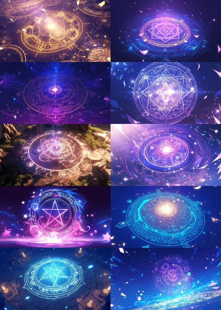 魔法陣 背景 16:9 120枚 PC 横画面