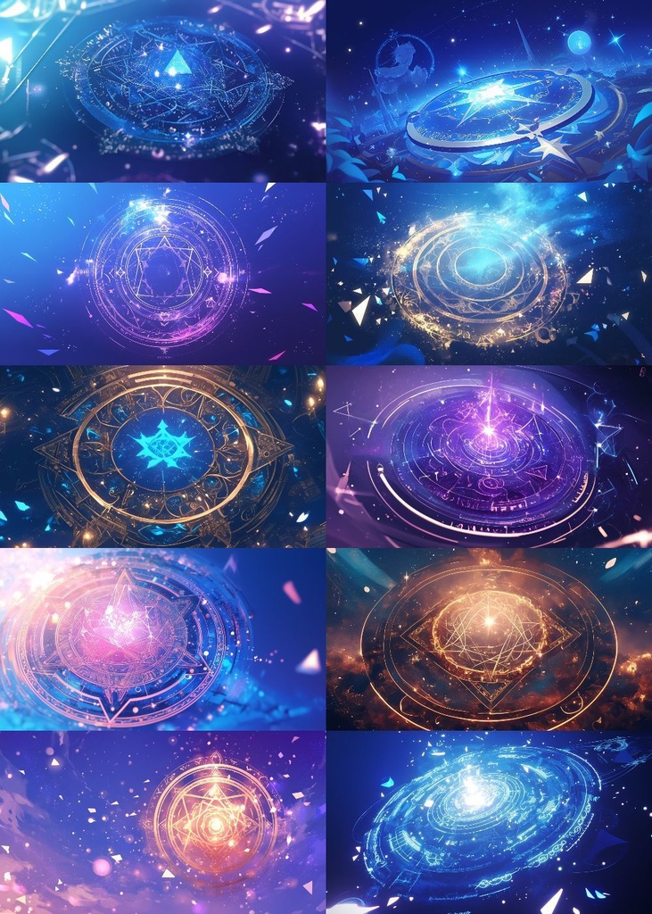 魔法陣 背景 16:9 120枚 PC 横画面