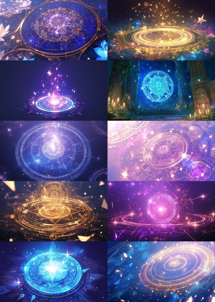 魔法陣 背景 16:9 120枚 PC 横画面