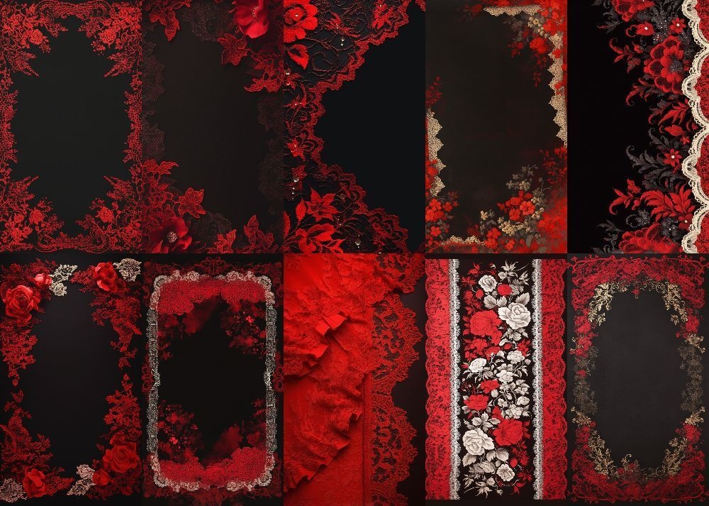 ゴスロリ 背景 黒地 9:16 153枚 スマホ 縦画面