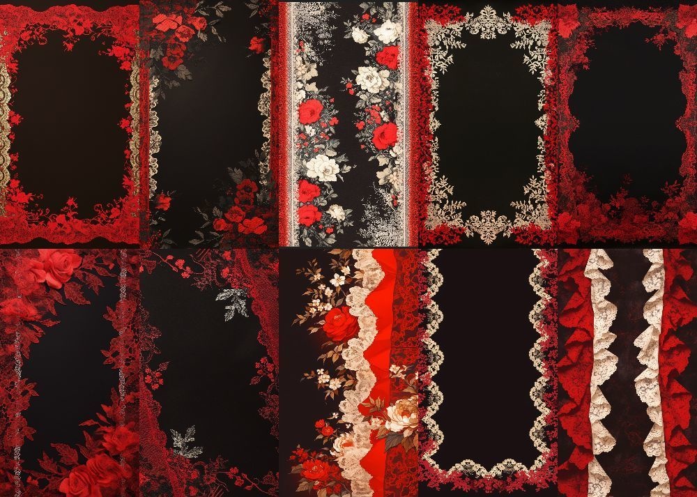 ゴスロリ 背景 黒地 9:16 153枚 スマホ 縦画面