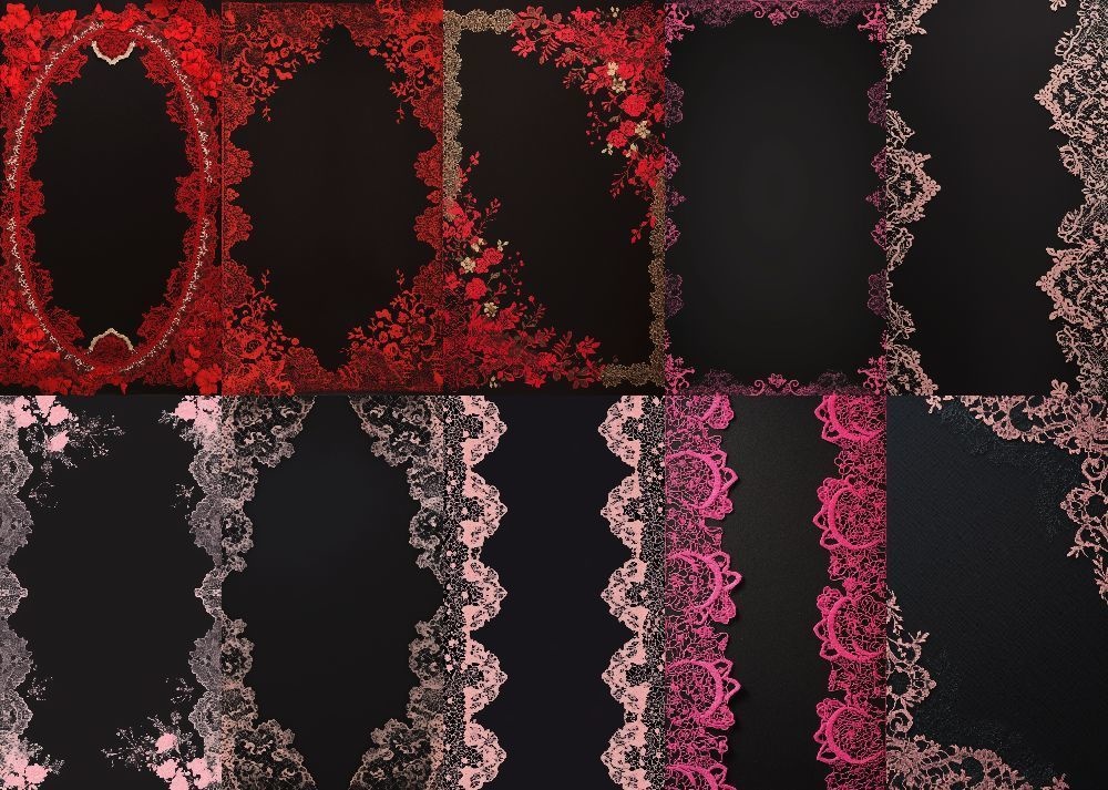 ゴスロリ 背景 黒地 9:16 153枚 スマホ 縦画面