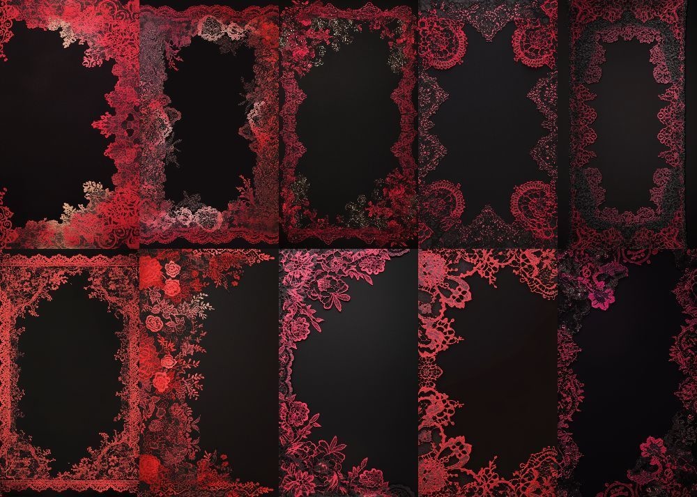 ゴスロリ 背景 黒地 9:16 153枚 スマホ 縦画面