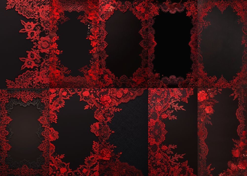 ゴスロリ 背景 黒地 9:16 153枚 スマホ 縦画面