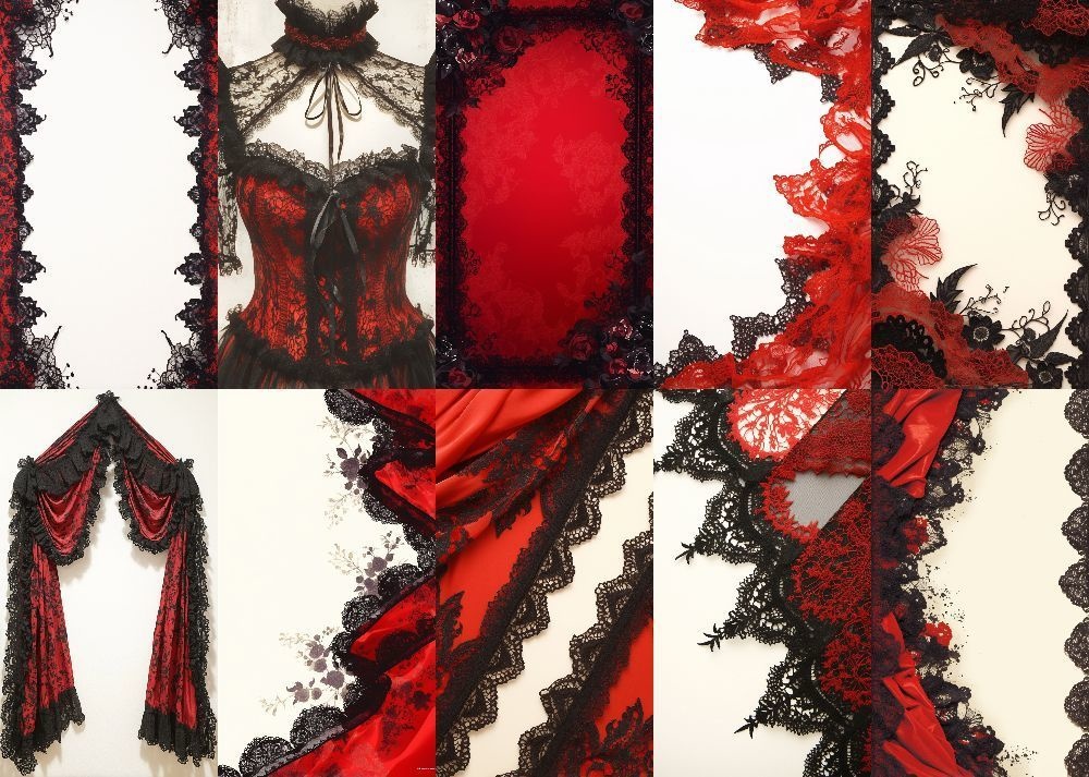 ゴスロリ 背景 白地 9:16 157枚 スマホ 縦画面