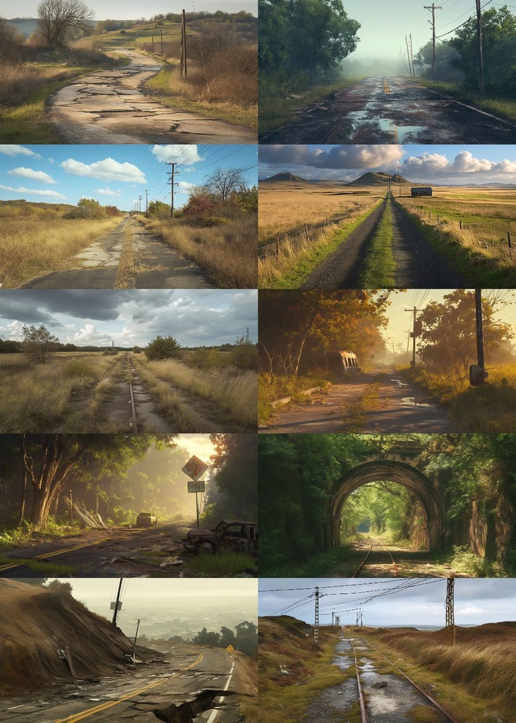 廃線・廃道 背景 16:9 139枚 PC 横画面