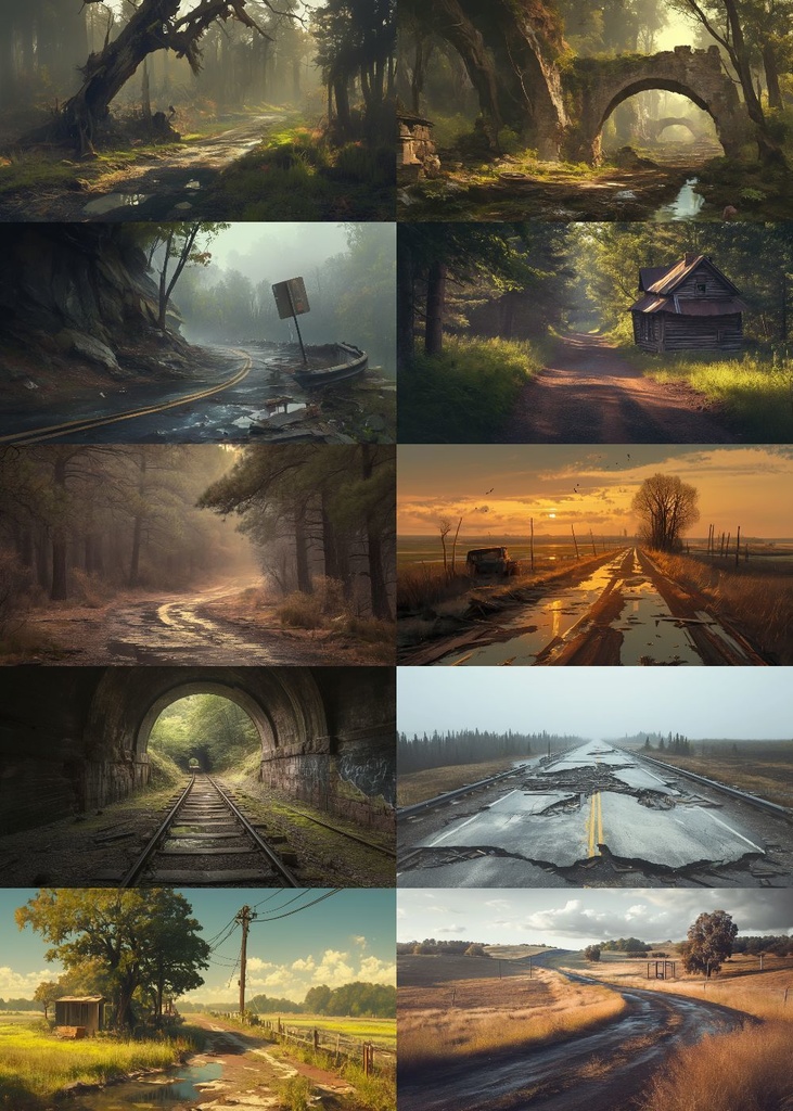 廃線・廃道 背景 16:9 139枚 PC 横画面