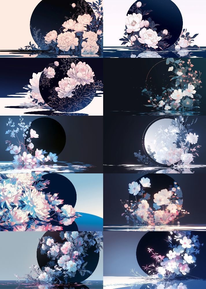 黒い月 背景 16:9 145枚 PC 横画面