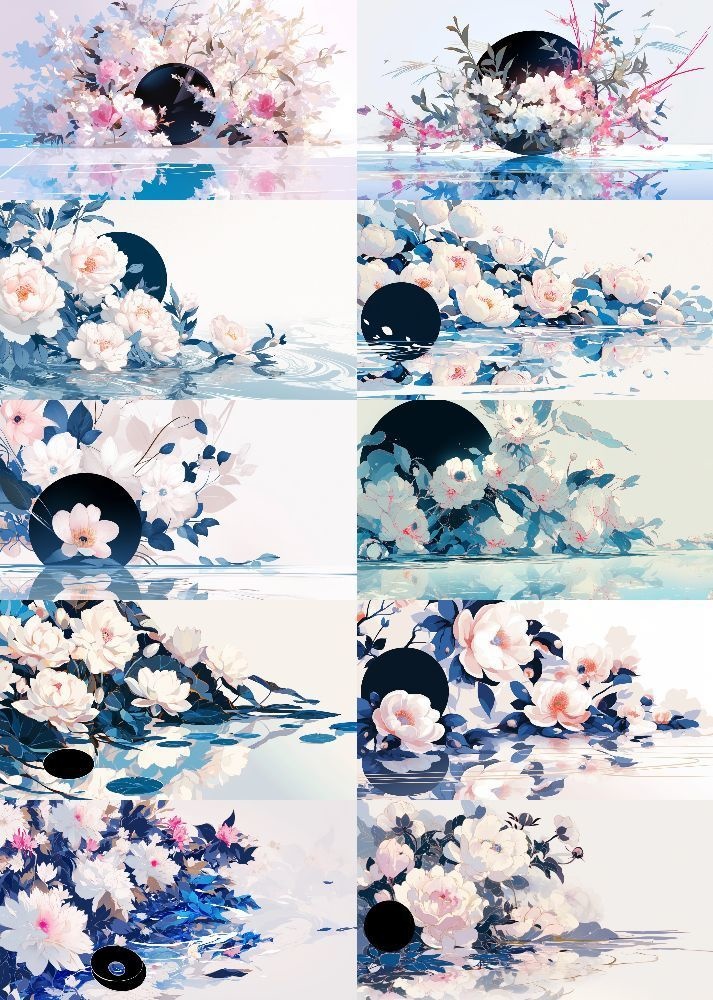 黒い月 背景 16:9 145枚 PC 横画面