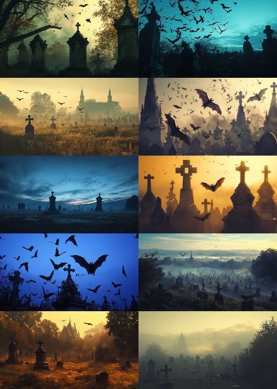 墓地 背景 16:9 112枚 PC 横画面