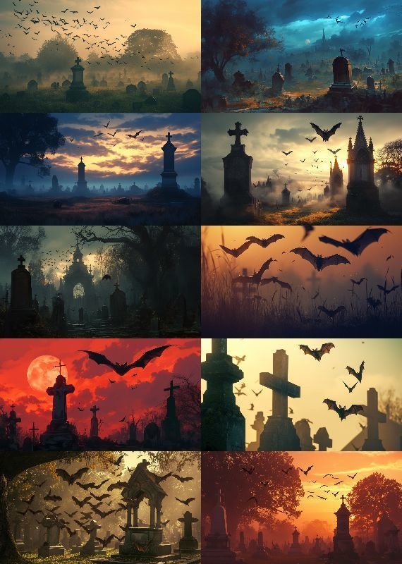 墓地 背景 16:9 112枚 PC 横画面