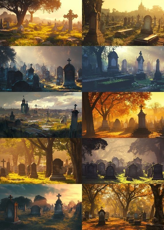 墓地 背景 16:9 112枚 PC 横画面