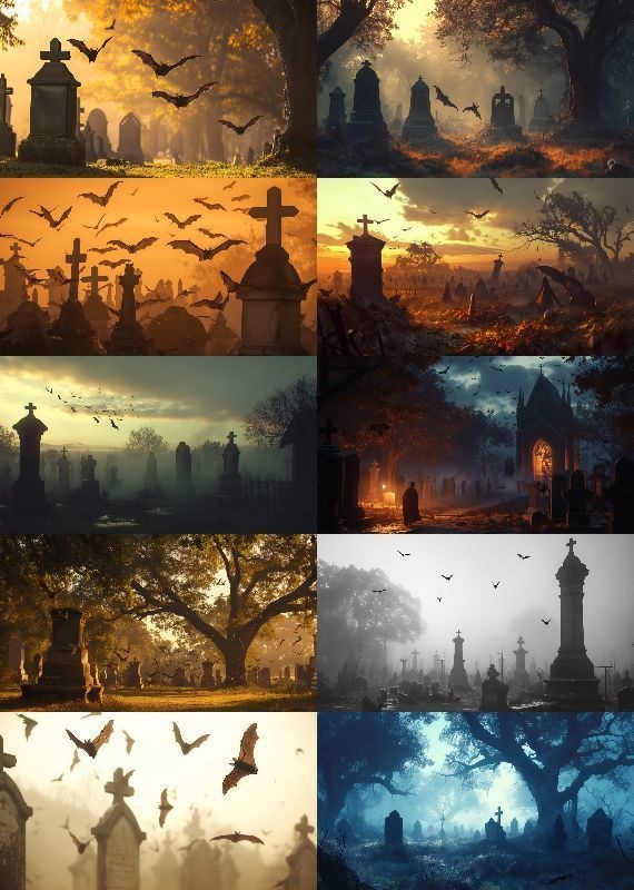 墓地 背景 16:9 112枚 PC 横画面