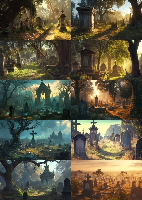 墓地 背景 16:9 112枚 PC 横画面