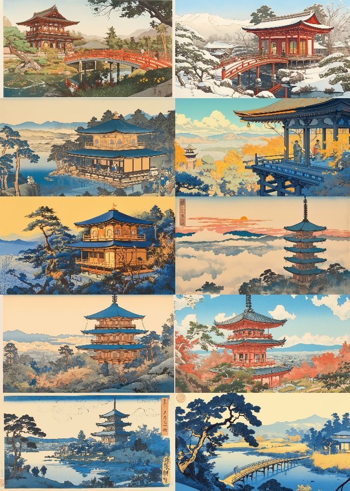 現代風 浮世絵 背景 16:9 221枚 PC 横画面