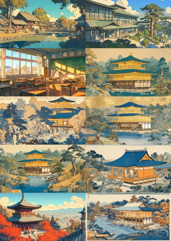 現代風 浮世絵 背景 16:9 221枚 PC 横画面