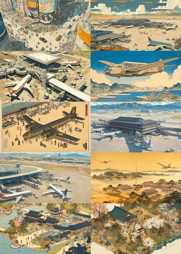 現代風 浮世絵 背景 16:9 221枚 PC 横画面