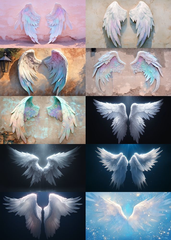 天使の羽根 背景 16:9 181枚 PC 横画面