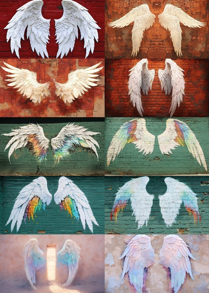 天使の羽根 背景 16:9 181枚 PC 横画面