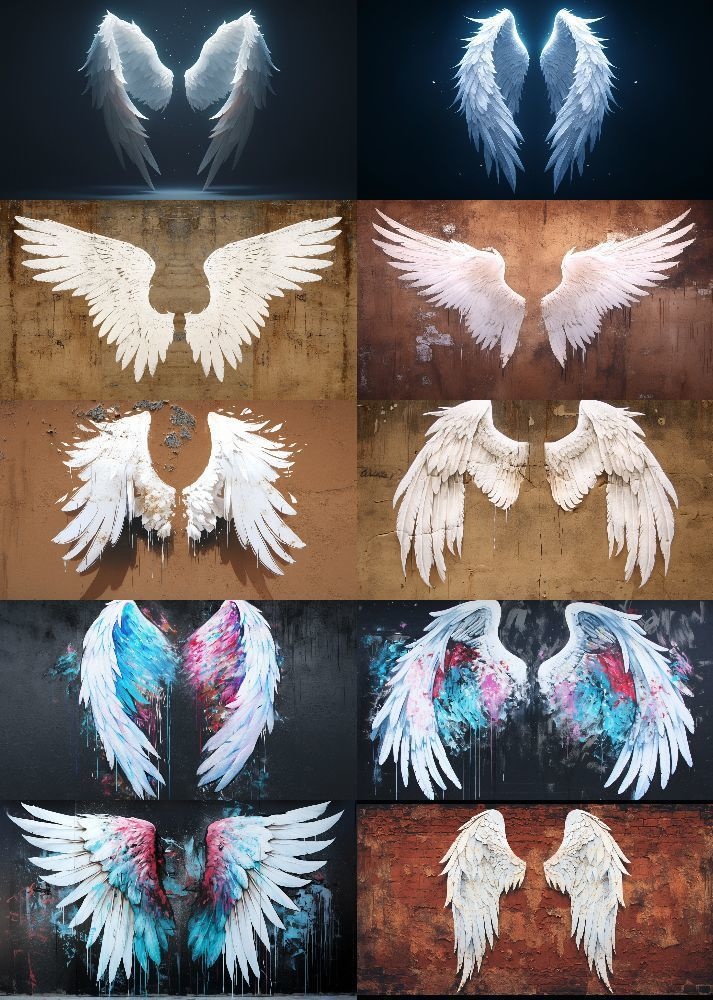 天使の羽根 背景 16:9 181枚 PC 横画面