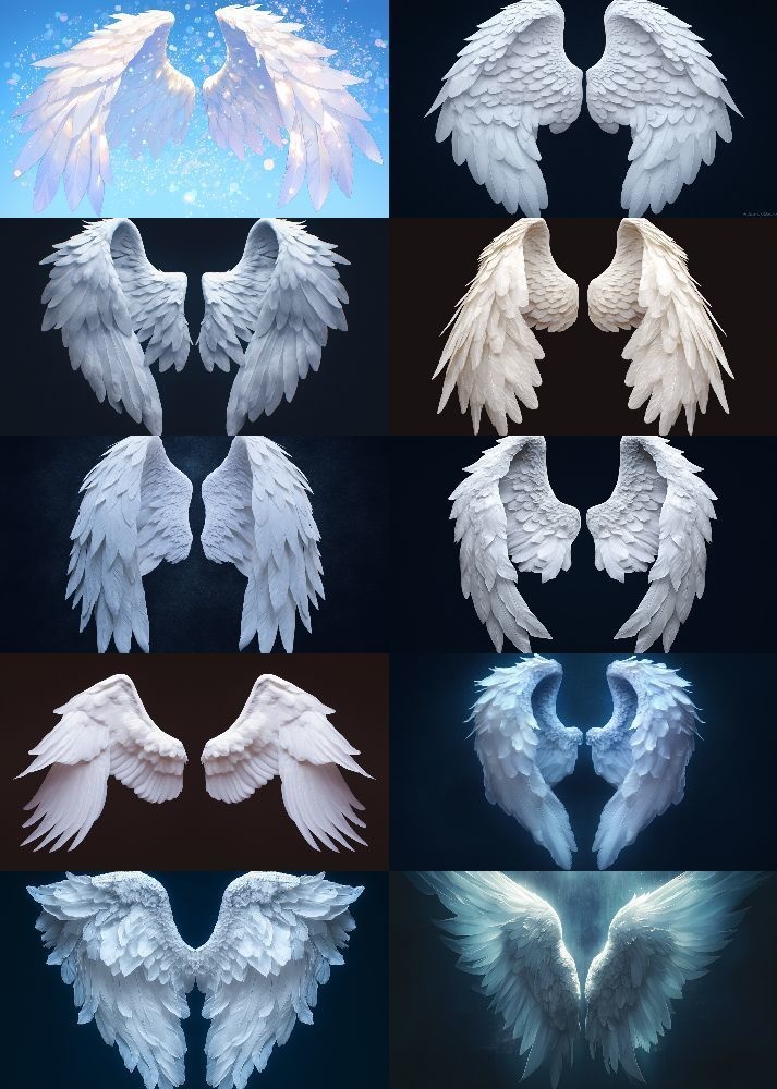 天使の羽根 背景 16:9 181枚 PC 横画面