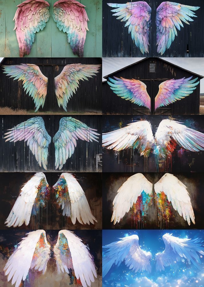 天使の羽根 背景 16:9 181枚 PC 横画面