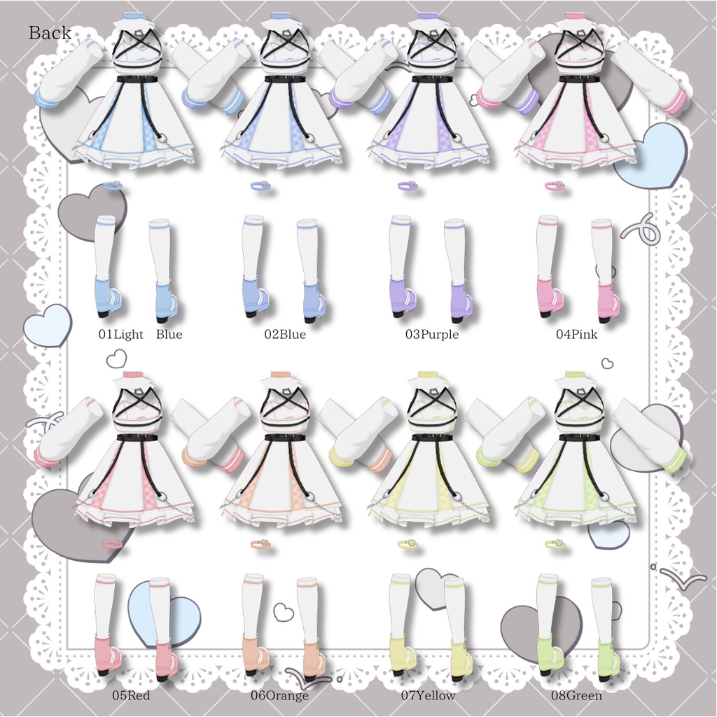 【Vroid製】Angel Track set - 天使のジャージセット 全8色